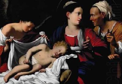 Madonna and Child with Saint Anne and an Angle, Carlo Saraceni